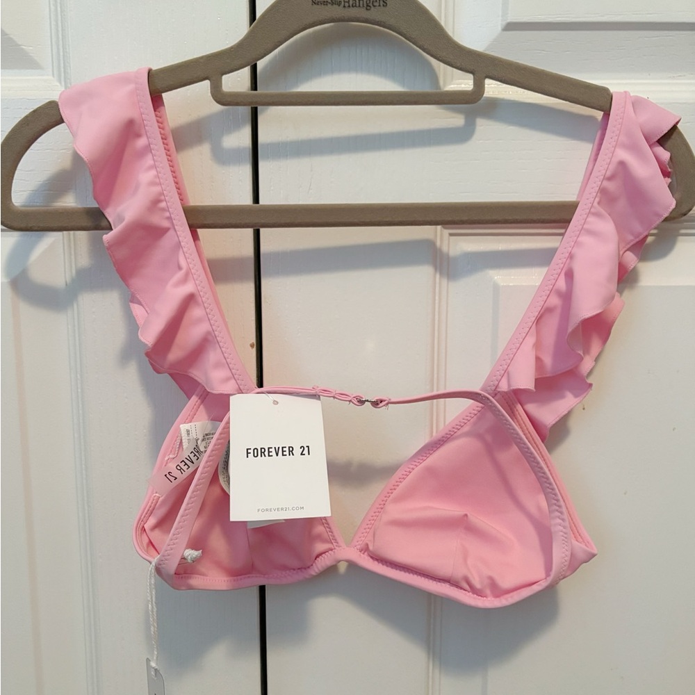 Pink Ruffled Swim Top - Picture 2 of 2